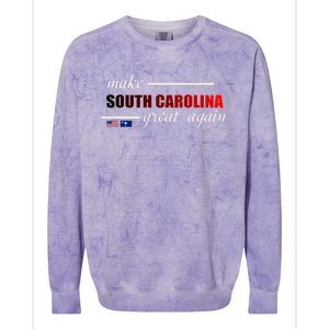 Make South Carolina Great Again Colorblast Crewneck Sweatshirt