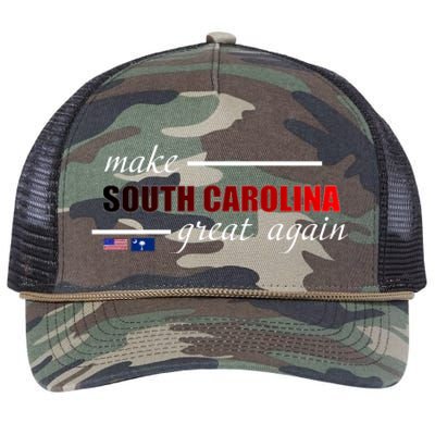 Make South Carolina Great Again Retro Rope Trucker Hat Cap