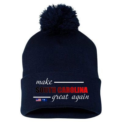 Make South Carolina Great Again Pom Pom 12in Knit Beanie