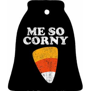 Me So Corny Halloween Ceramic Bell Ornament