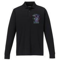 Mermaid Squad Cute Funny Family Birthday Party Performance Long Sleeve Polo