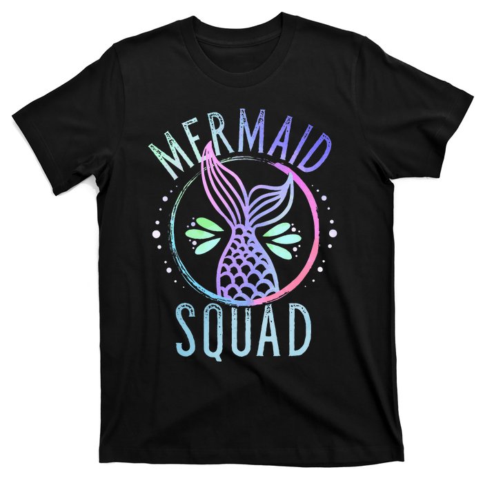 Mermaid Squad Cute Funny Family Birthday Party T-Shirt