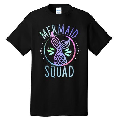 Mermaid Squad Cute Funny Family Birthday Party Tall T-Shirt