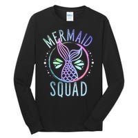 Mermaid Squad Cute Funny Family Birthday Party Tall Long Sleeve T-Shirt