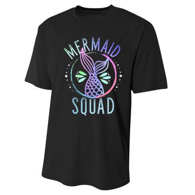 Mermaid Squad Cute Funny Family Birthday Party Performance Sprint T-Shirt