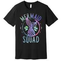 Mermaid Squad Cute Funny Family Birthday Party Premium T-Shirt