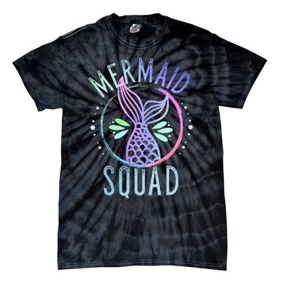 Mermaid Squad Cute Funny Family Birthday Party Tie-Dye T-Shirt