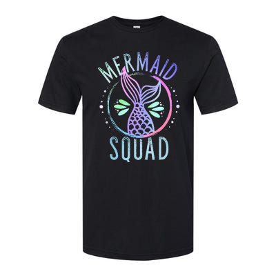 Mermaid Squad Cute Funny Family Birthday Party Softstyle CVC T-Shirt