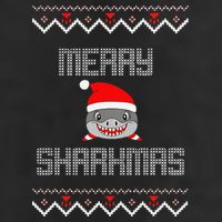 Merry Sharkmas Christmas Funny Shark Ugly Xmas Cool Comfort Performance Bucket Hat