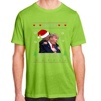 Merry Sniffmas Christmas Anti Biden Ugly Christmas Sweater  Adult ChromaSoft Performance T-Shirt