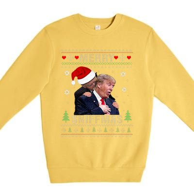 Merry Sniffmas Christmas Anti Biden Ugly Christmas Sweater  Premium Crewneck Sweatshirt