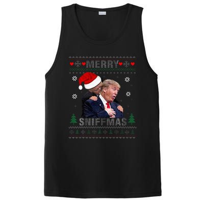 Merry Sniffmas Christmas Anti Biden Ugly Christmas Sweater  PosiCharge Competitor Tank