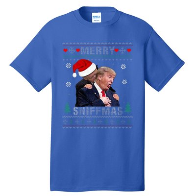 Merry Sniffmas Christmas Anti Biden Ugly Christmas Sweater  Tall T-Shirt