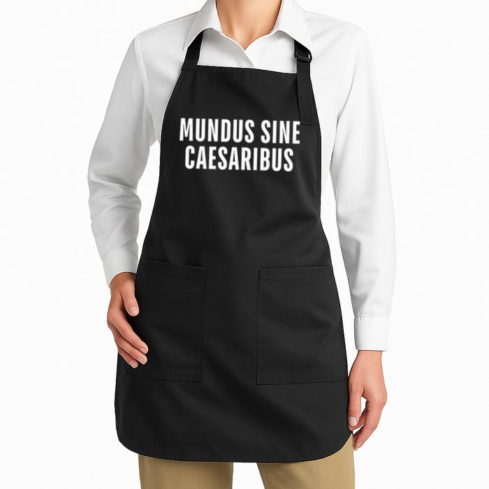 Mundus Sine Caesaribus Graber Message Open Network T-Shirt Full-Length Apron With Pockets