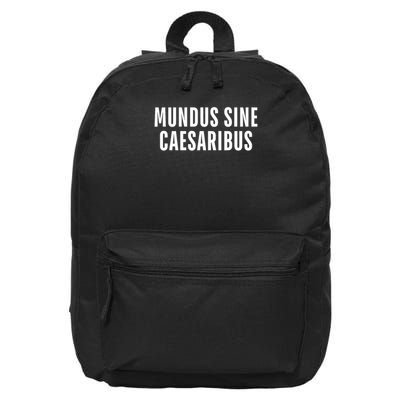 Mundus Sine Caesaribus Graber Message Open Network T-Shirt 16 in Basic Backpack