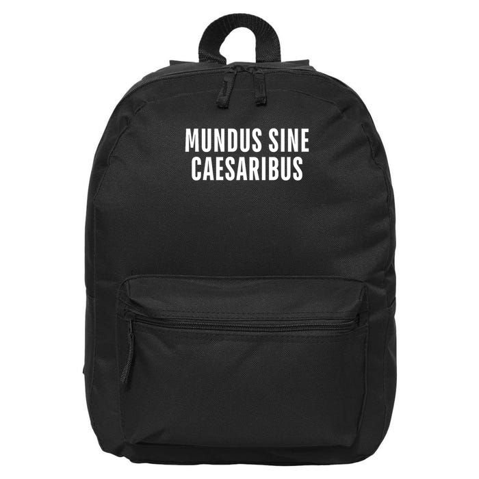 Mundus Sine Caesaribus Graber Message Open Network T-Shirt 16 in Basic Backpack