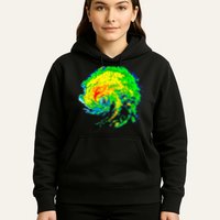 Meteorologist Storm Chasing Weather Radar Image Hoodie
