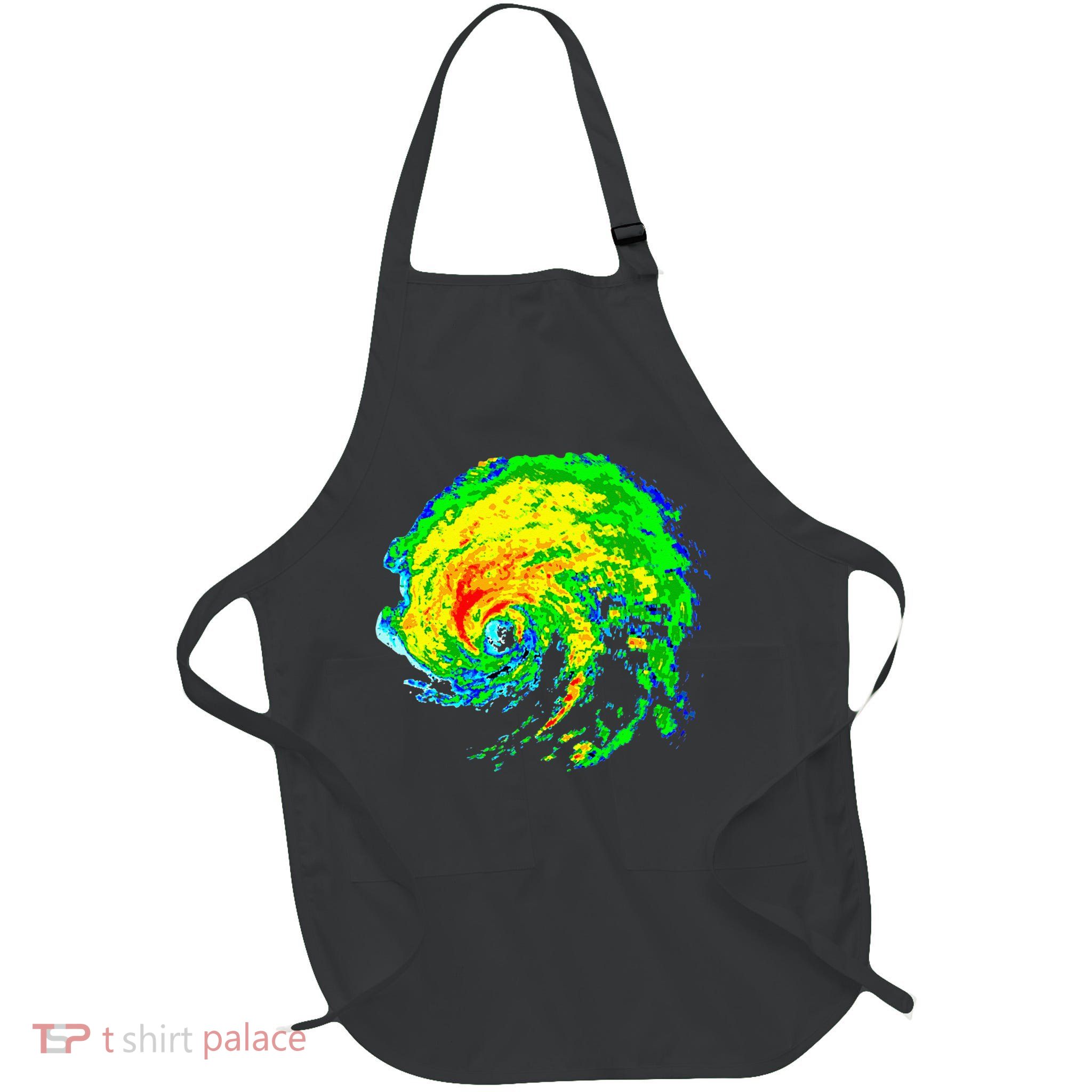 Meteorologist Storm Chasing Weather Radar Image Full-Length Apron With Pockets