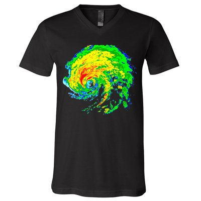 Meteorologist Storm Chasing Weather Radar Image V-Neck T-Shirt