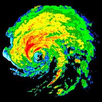Meteorologist Storm Chasing Weather Radar Image Impact Tech Backpack