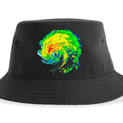 Meteorologist Storm Chasing Weather Radar Image Sustainable Bucket Hat