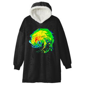 Meteorologist Storm Chasing Weather Radar Image Hooded Wearable Blanket