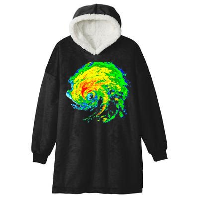 Meteorologist Storm Chasing Weather Radar Image Hooded Wearable Blanket