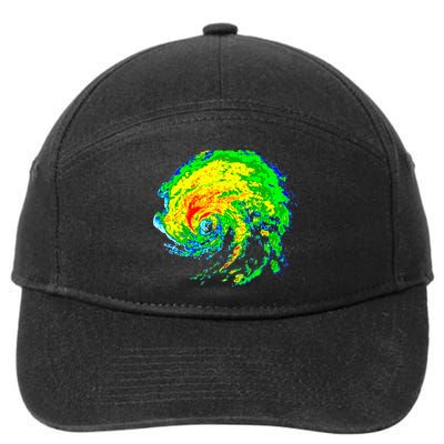 Meteorologist Storm Chasing Weather Radar Image 7-Panel Snapback Hat