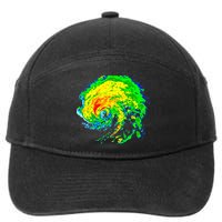Meteorologist Storm Chasing Weather Radar Image 7-Panel Snapback Hat