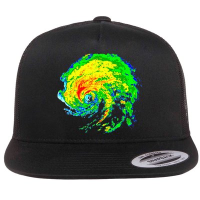 Meteorologist Storm Chasing Weather Radar Image Flat Bill Trucker Hat