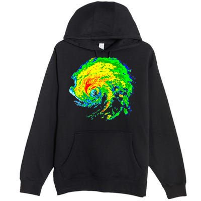 Meteorologist Storm Chasing Weather Radar Image Premium Pullover Hoodie