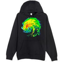 Meteorologist Storm Chasing Weather Radar Image Premium Pullover Hoodie