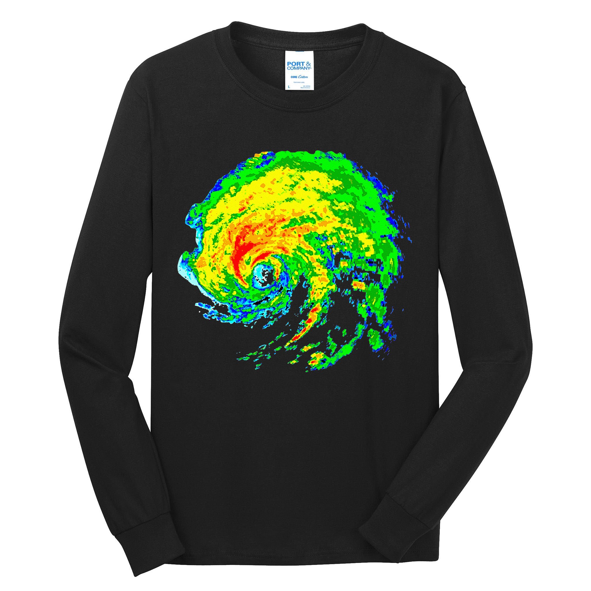 Meteorologist Storm Chasing Weather Radar Image Tall Long Sleeve T-Shirt