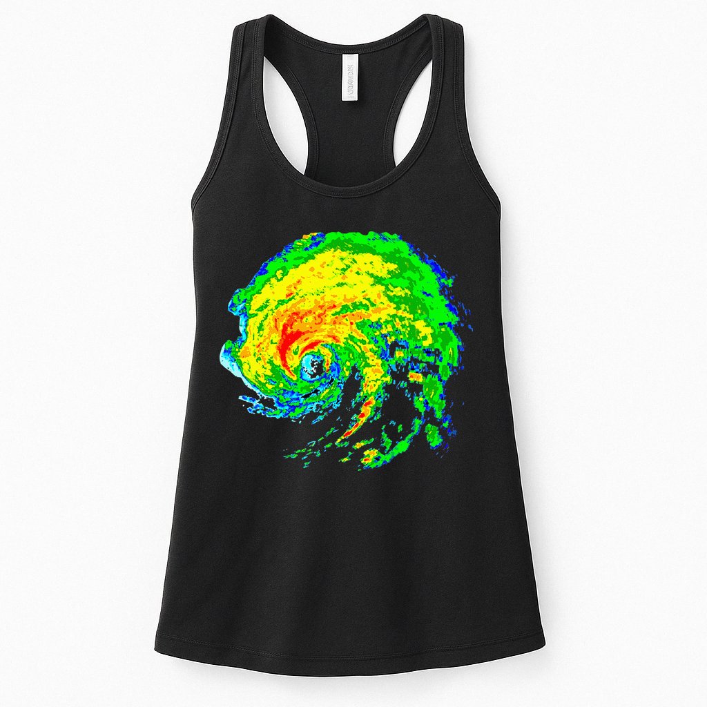 Meteorologist Storm Chasing Weather Radar Image Womens Tank Top