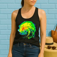 Meteorologist Storm Chasing Weather Radar Image Womens Tank Top