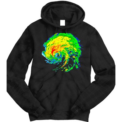 Meteorologist Storm Chasing Weather Radar Image Tie Dye Hoodie