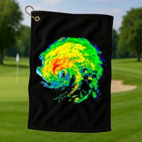 Meteorologist Storm Chasing Weather Radar Image Golf Towel