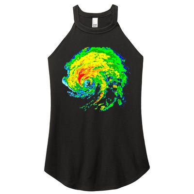 Meteorologist Storm Chasing Weather Radar Image Women's Perfect Tri Rocker Tank