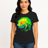 Meteorologist Storm Chasing Weather Radar Image Womens T-Shirt