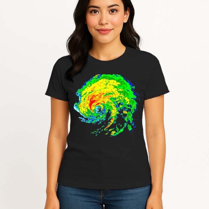 Meteorologist Storm Chasing Weather Radar Image Womens T-Shirt