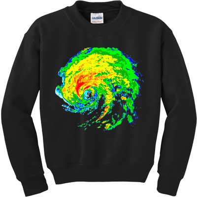 Meteorologist Storm Chasing Weather Radar Image Kids Sweatshirt