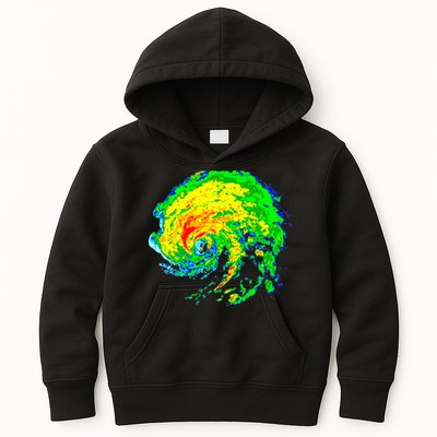 Meteorologist Storm Chasing Weather Radar Image Kids Hoodie