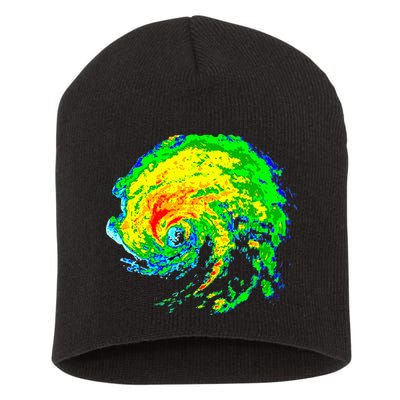 Meteorologist Storm Chasing Weather Radar Image Short Acrylic Beanie