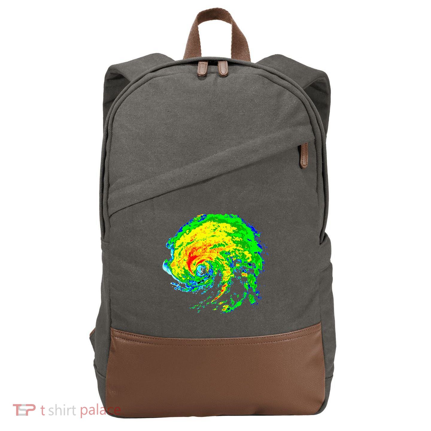 Meteorologist Storm Chasing Weather Radar Image Cotton Canvas Backpack