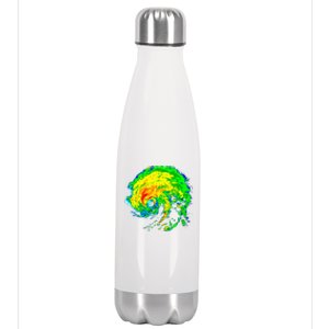 Meteorologist Storm Chasing Weather Radar Image Stainless Steel Insulated Water Bottle