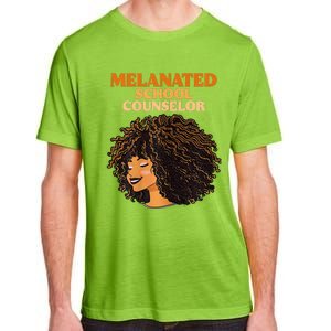 Melanated School Counselor Black Educators History Month Adult ChromaSoft Performance T-Shirt