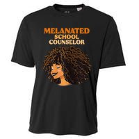 Melanated School Counselor Black Educators History Month Cooling Performance Crew T-Shirt