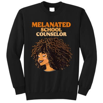 Melanated School Counselor Black Educators History Month Sweatshirt