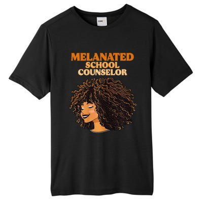 Melanated School Counselor Black Educators History Month Tall Fusion ChromaSoft Performance T-Shirt