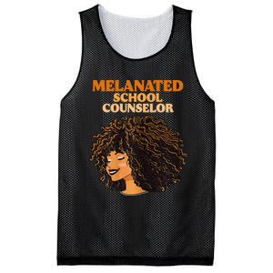 Melanated School Counselor Black Educators History Month Mesh Reversible Basketball Jersey Tank